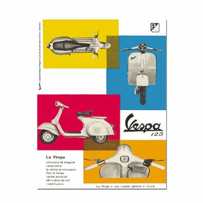 Blechschild 30x40 Vespa Billboard - neu ! motivgeprägt