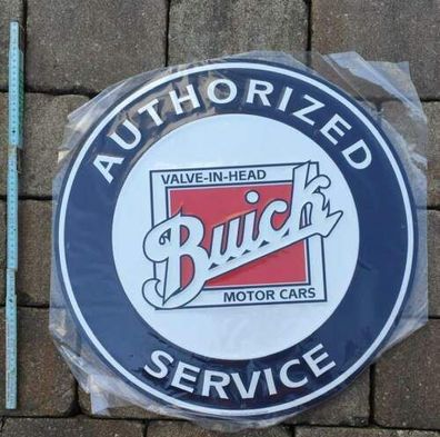 USA XXL Alu Schild Authorized Buick Service ca. 60cm Riviera Roadmaster Skylark