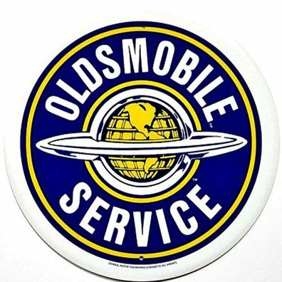 USA XXL US Schild: Oldsmobile Service - Durchmesser ca. 60 cm