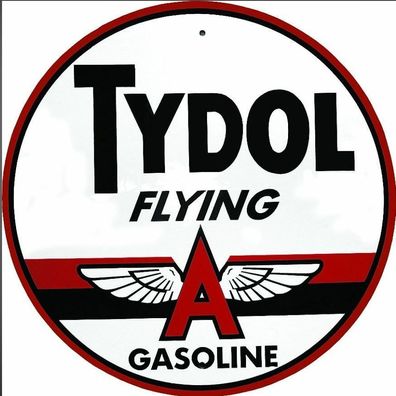 USA XXL US Schild: Tydol Flying "A" Gas - Durchmesser ca. 60 cm