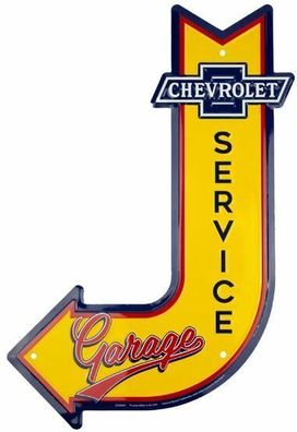 US Schild Street Sign Chevrolet Service Garage - 29 x 44 cm V8 Big Block