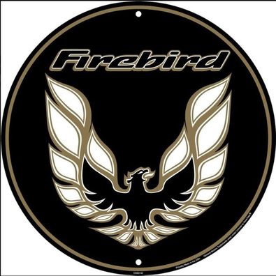 Pontiac Trans AM Firebird US Schild rund - 12 inch / ca. 30 cm Durchmesser