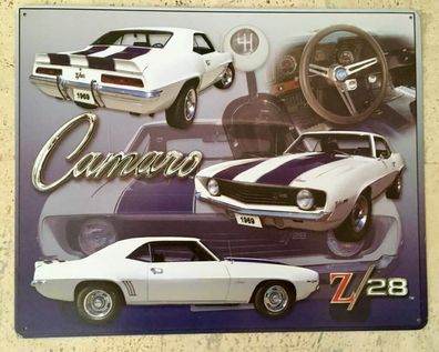 US Schild ca 30x38 cm Chevrolet Camaro Z28