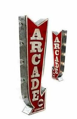 USA LED Leuchtreklame Arcade Games "off the wall" - ca. 63x24 - neu + ovp