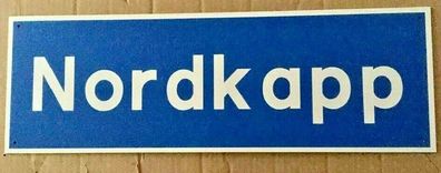 Strassenschild Nordkapp Nordkap - 60 x 20 cm Norwegen Skandinavien Scandic