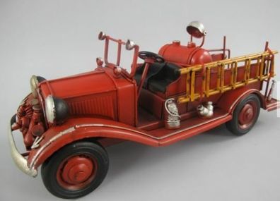 Blechmodell: antikes Feuerwehr Auto ca.25 cm - Shabby Retro