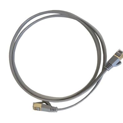 Patchkabel CAT7 Netzwerkkabel LAN DSL grau Netzwerk Kabel Ethernet flach 0,5m