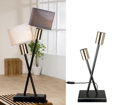 Gilde Tischlampe "Cross" 79955