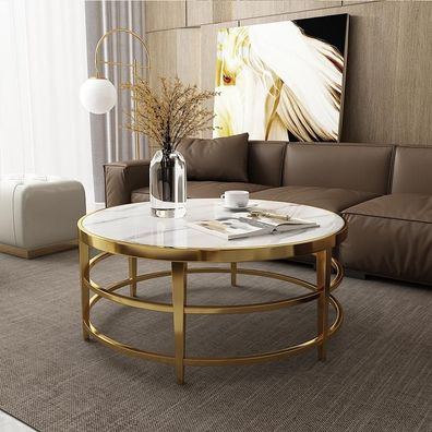 Luxus Wohnzimmer Couchtisch Edelstahl Hochglanz Tische Design Möbel Beistell Neu