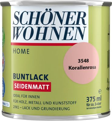 375ml Schöner Wohnen Home Buntlack seidenmatt, 3548 Korallenrosa