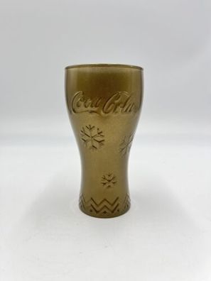 McDonalds Coca Cola Glas Gold Schneeflocke Mc Donalds Sammeln Weihnachten X-MAS