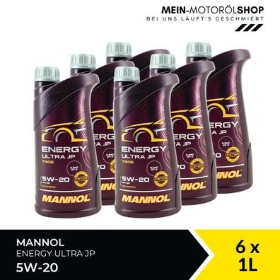 Mannol Energy Ultra JP 5W-20 6x1 Liter