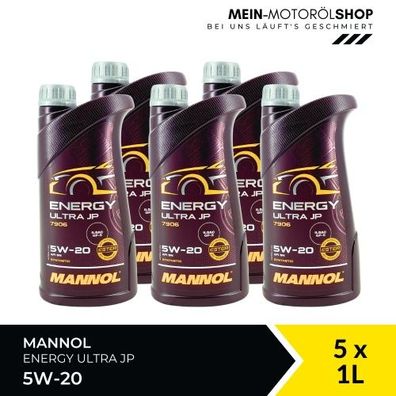 Mannol Energy Ultra JP 5W-20 5x1 Liter