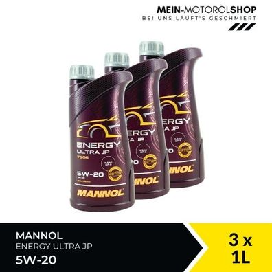 Mannol Energy Ultra JP 5W-20 3x1 Liter