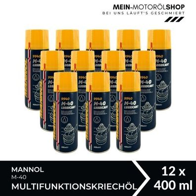 Mannol M-40 Lubricant Multifunktionskriechöl Universalöl 12x400 ML