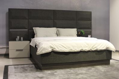Luxus Schlafzimmer Set Designer Bett 2x Nachttisch Holz Komplett neu 3 tlg