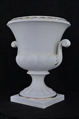 XXL Design Blumen Topf Dekoration Vase Vasen Handarbeit Deko Kelch Pokal 49cm