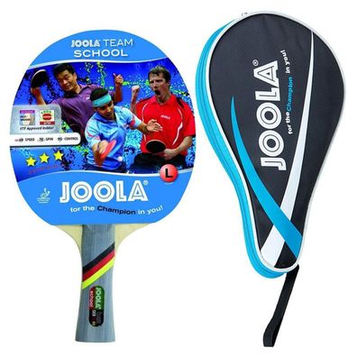 JOOLA Team School Tischtennisschläger + Tischtennishülle Pocket blau