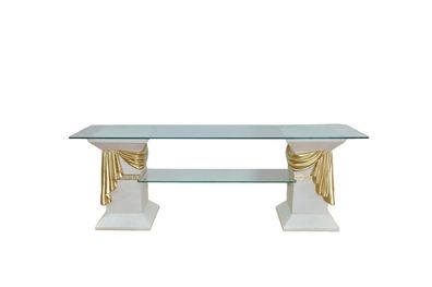 Klassische RTV Sideboard Fernseh Tisch Tische Tv Board Medusa Regal Vitrine 1878