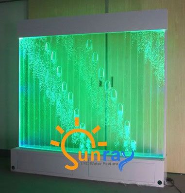 Moderne Trennwand Wasser Wände LED Wasserwand Beleuchtete Wand Säulen 200x200