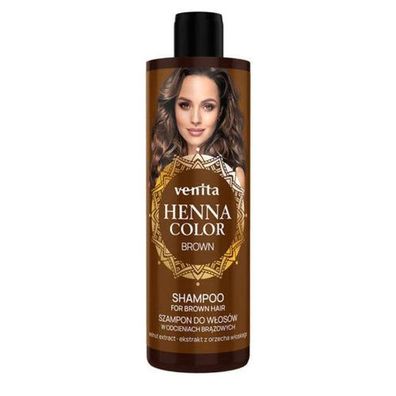 Venita Henna Color" Tönungsshampoo "Braun" für dunkles Haar 300 ml