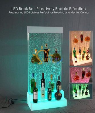 Designer LED Bar Ablagen Wasser Wand Bar Theke Regal Möbel Wasserwände Regal neu