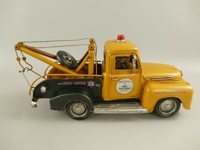 XL Blechmodell: Pickup Truck Abschlepper 35x16 cm lang Shabby Retro Oldtimer