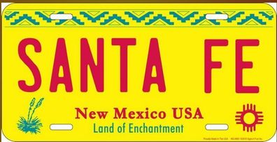 US Nummernschild Santa Fe New Mexico - 30x15 cm Land of Enchantment