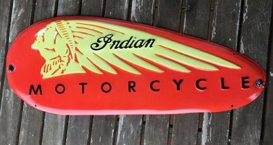 Blechschild Shabby Style Indian Motorcycles 50 x 20 cm - gewölbt