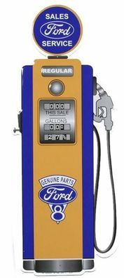 US Schild FORD Gas Pump Tanke Zapfsäule - 76 x 27 cm - Die cut sign