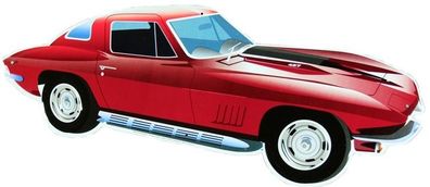 US Schild GM Chevrolet Corvette 1967 neu + ovp ca. 60 x 25 cm Stingray