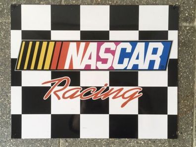 US Blechschild: NASCAR Racing ca. 30x38 ovp Lizenzware (Gr. 40x30 cm)