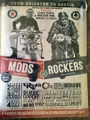 Blechschild: Mods versus Rockers - Quadrophenia Who 30x40 ovp (Gr. 40x30 cm)