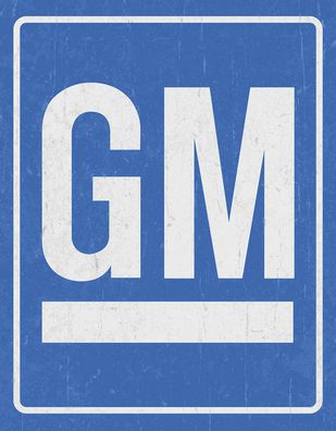 US Schild ca. 31 x 40 cm GM General Motors Chevrolet Oldsmobile Pontiac Caddi