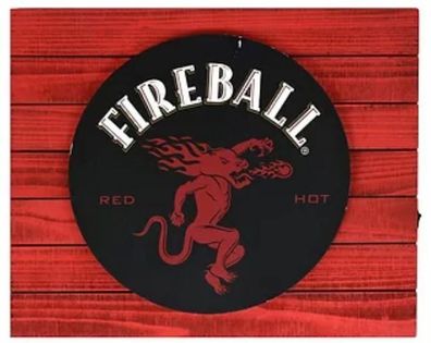 Fireball Red Hot LED Licht - ca. 46 x 37 cm - neu + ovp Boxtop