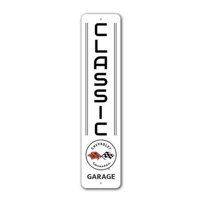 US Schild Chevrolet Corvette Classic Garage - 45x10 cm V8 Big Block Vette