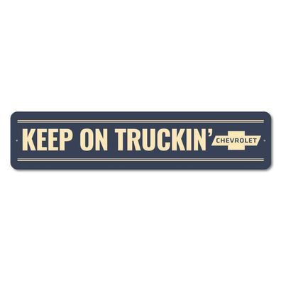 US Schild Chevrolet Keep on Truckin - 45x10 cm V8 Big Block