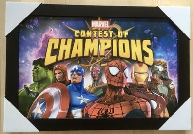 Framed Art: Marvel Contest of Champions Holzbild ca.33 x 48 cm incl. Rahmen