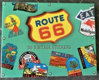 30 Route 66 Aufkleber 30-tlg. Set Arizona Texas California Joshua Tree