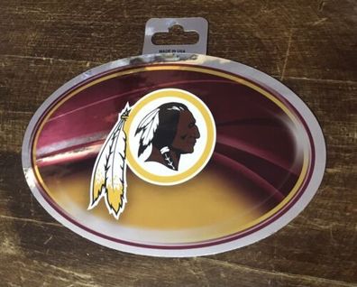 Washington Redskins Aufkleber oval 10x15 cm Logo Decal Badge Emblem NFL Football