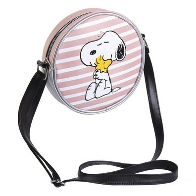 Snoopy+Woodstock Handtasche 18x18x5cm Peanuts 70%Polyurethan30%Polyester