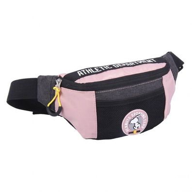 Peanuts Sporting Club Snoopy Hüfttasche Gürteltasche Bauchtasche pink/schwarz