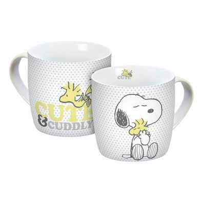 Peanuts Tasse Snoopy + Woodstock Cute & Cuddly - Porzellan Kaffee Tee