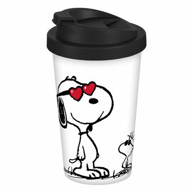 Peanuts Reisetasse Snoopy + Woodstock - 400 ML Coffee to Go Becher