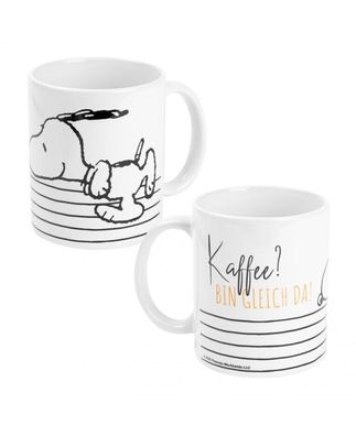 Peanuts Tasse Snoopy Kaffee ? bin gleich da - Kaffee Tee