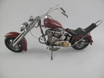 Blechmodell: XXL Chopper Bike Motorrad 48cm - Retro Style Blechmodell