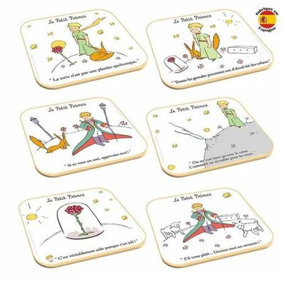 Kork Untersetzer Set - 6 St. Der kleine Prinz Le petit Prince Motiv 1