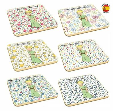 Kork Untersetzer Set - 6 St. Der kleine Prinz Le petit Prince Motiv 2