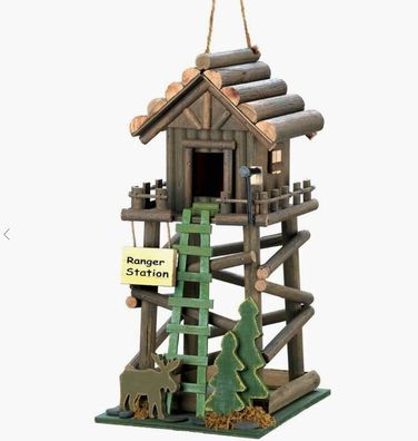 Vogelhaus Ranger Station- megacool ca. 16x19x34 cm auch als Deco - Jagdstand