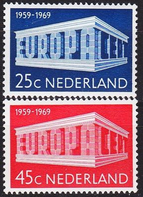Niederlande Netherlands [1969] MiNr 0920-21 ( * */mnh ) CEPT